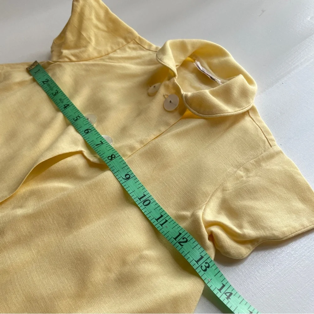 Vintage Youngland Baby Girl Swing Coat Jacket Yellow Heirloom Sz 12-18 Months